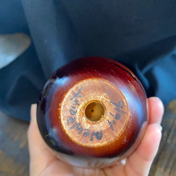 Daruma Japanese wooden doll Newport kokeshi Handcrafted. - Picture 7 of 10